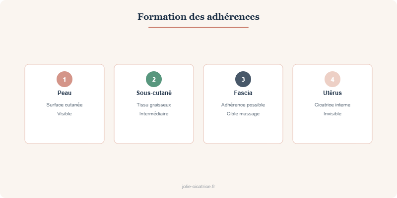 Formation des adhérences