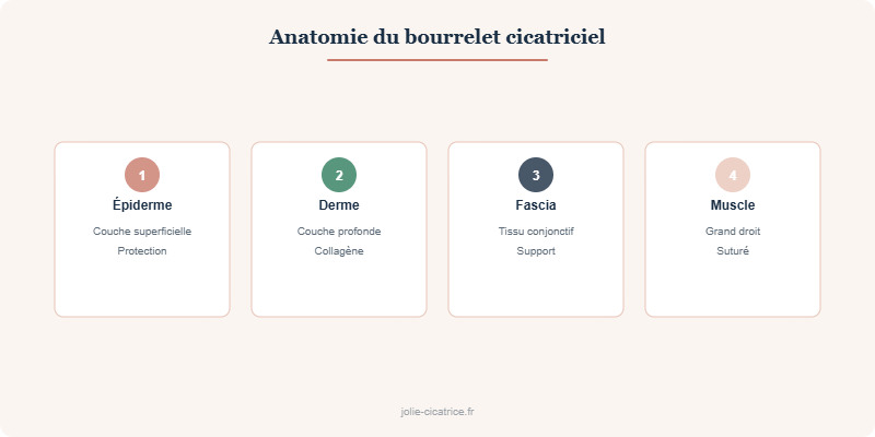 Anatomie du bourrelet cicatriciel