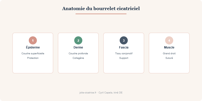 Anatomie du bourrelet cicatriciel