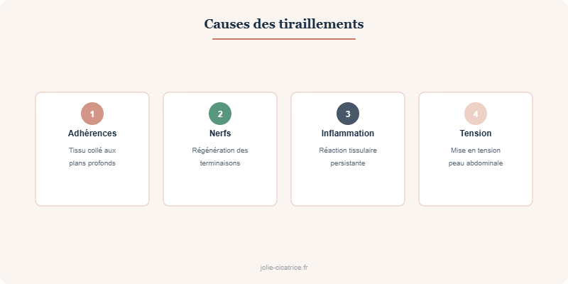 Causes des tiraillements
