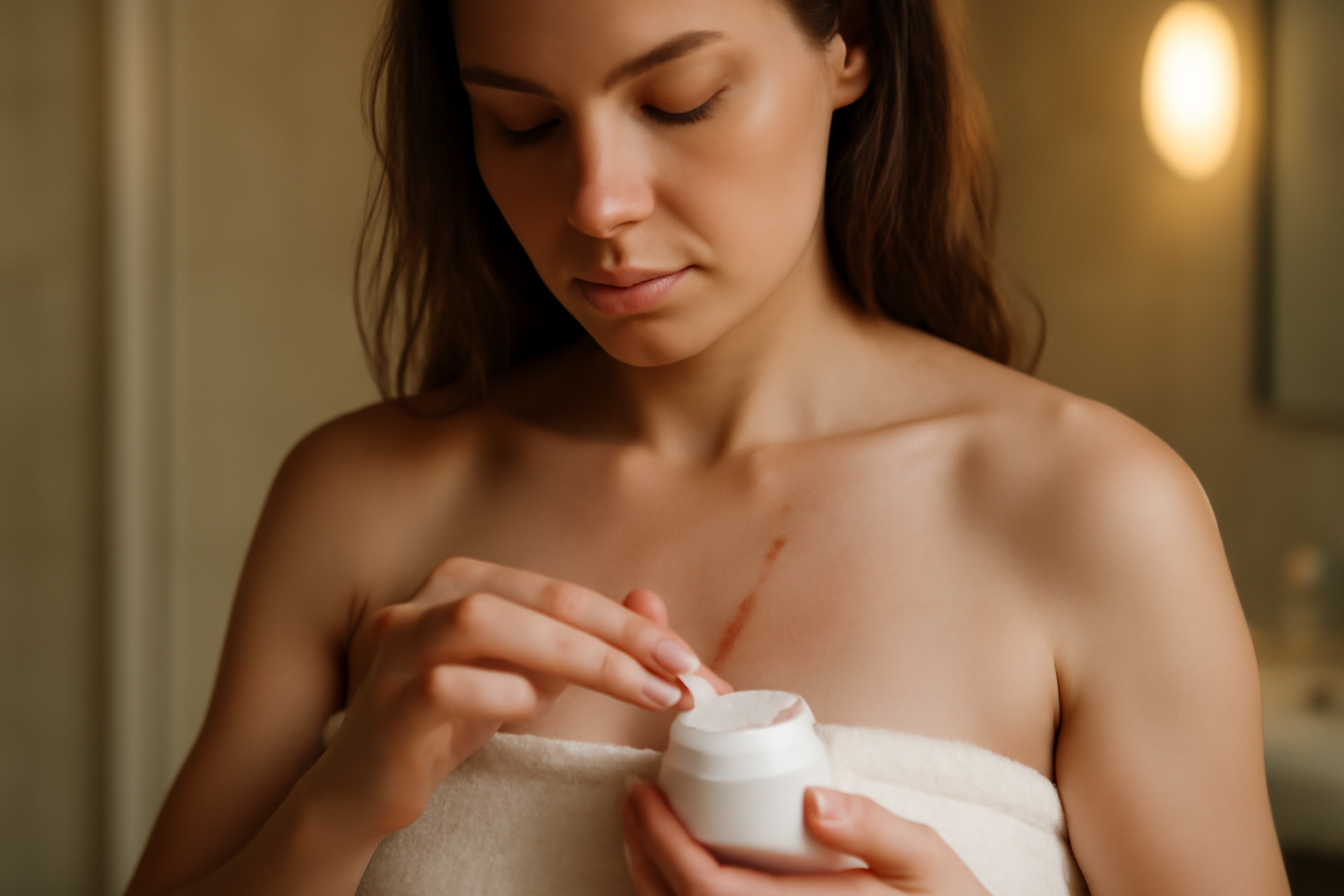 Massage cicatrice après chirurgie esthétique